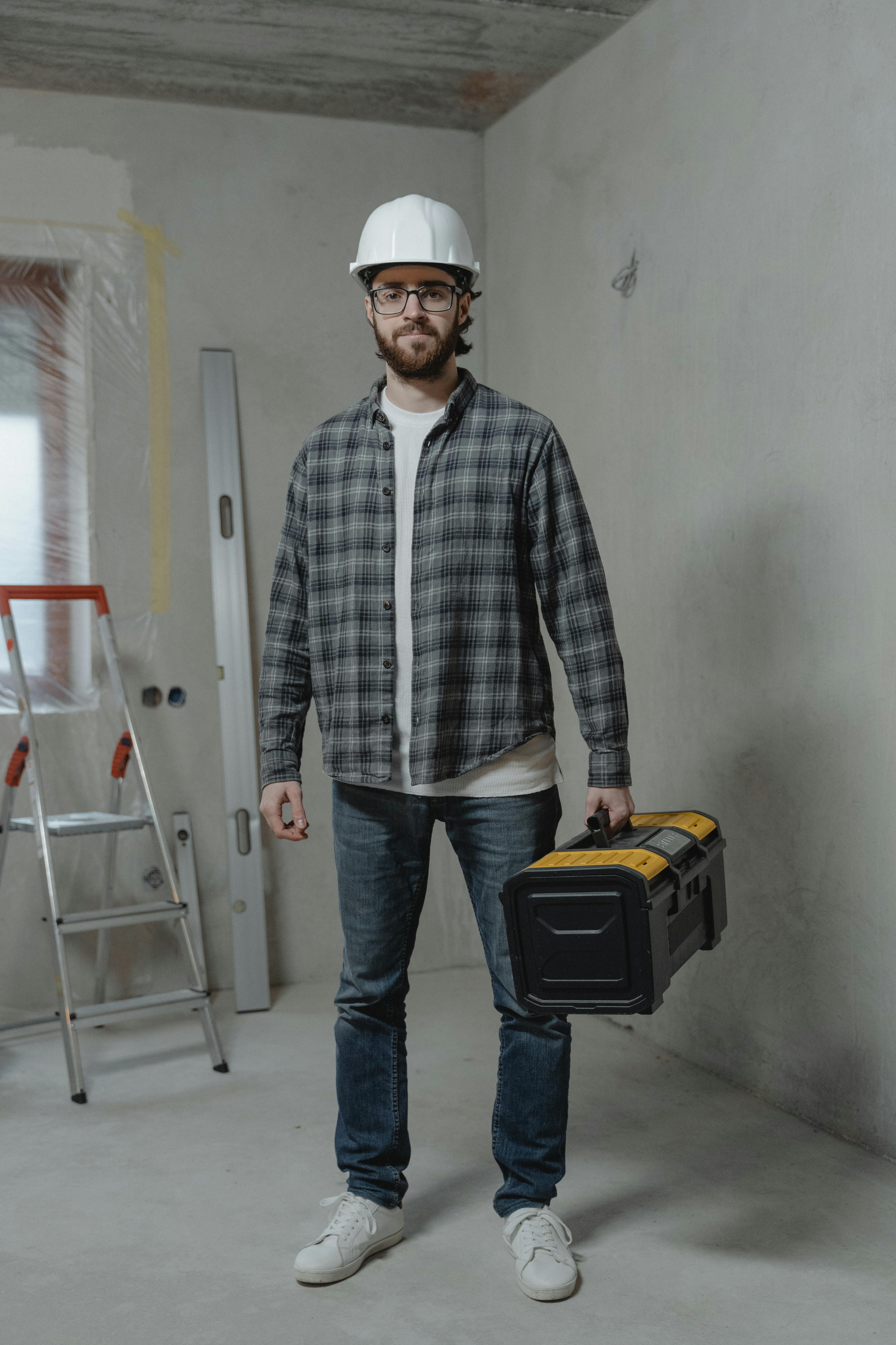 Handyman ready for work.